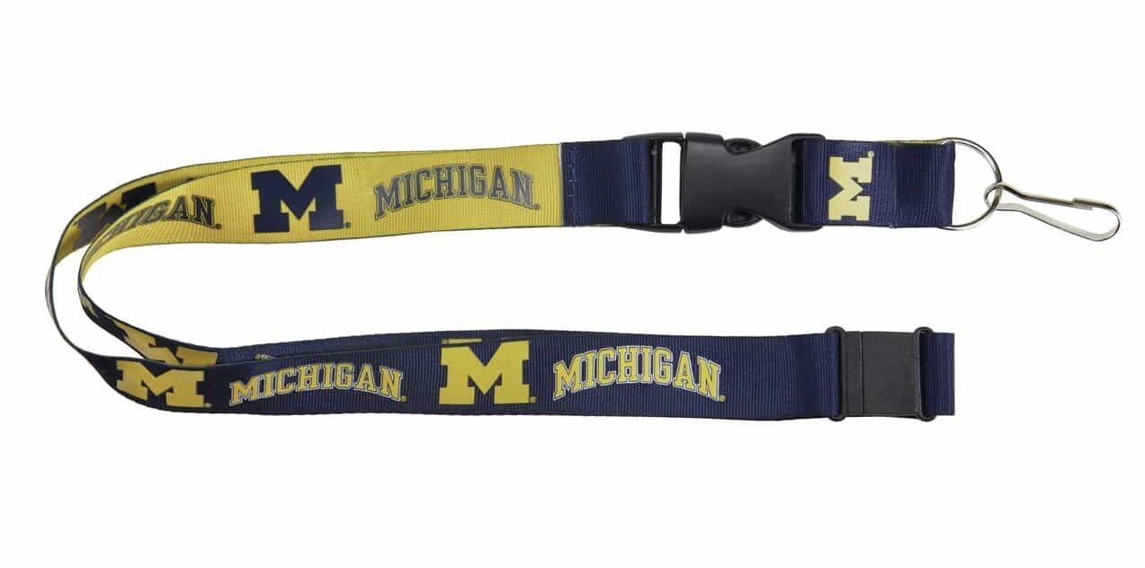 Michigan Wolverines Reversible 1" Lanyard