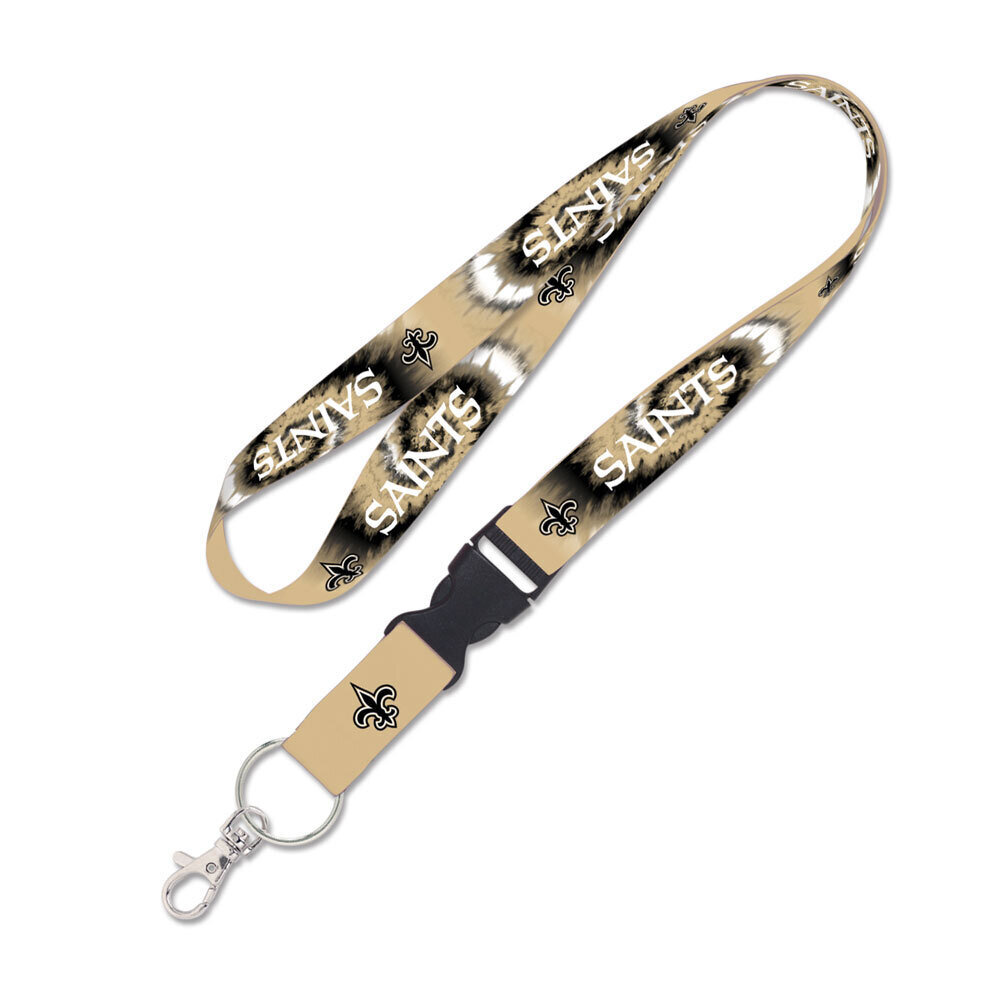 New Orleans Saints Tie Dye 1" Lanyard