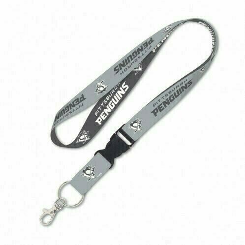 Pittsburgh Penguins Charcoal 1" Lanyard