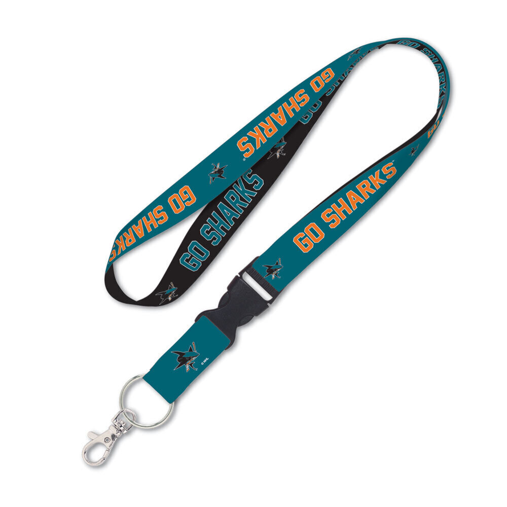 San Jose Sharks Go Sharks 1" Lanyard