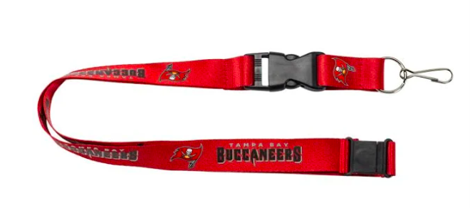 Tampa Bay Buccaneers Red Lanyard