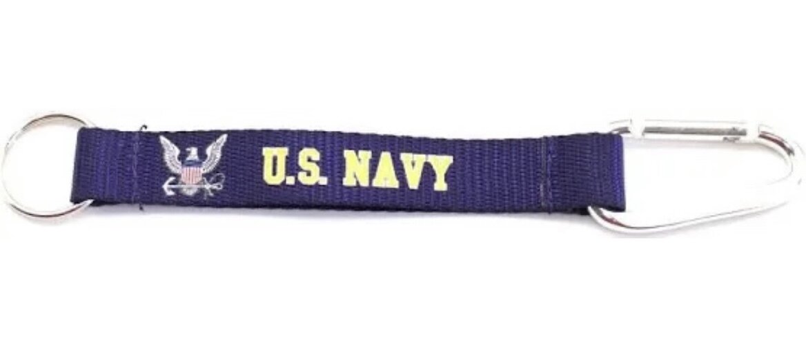 US Navy Carabiner Lanyard Keychain