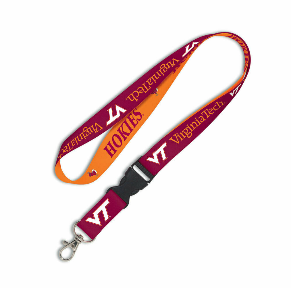 Virginia Tech Hokies Reversible 1" Lanyard