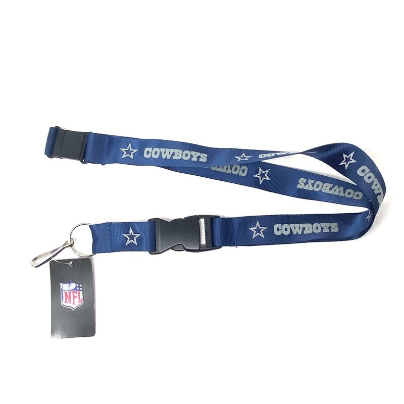 Dallas Cowboys Navy Blue Lanyard