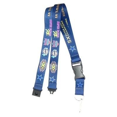 Dallas Cowboys 5X Super Bowl Champions Lanyard