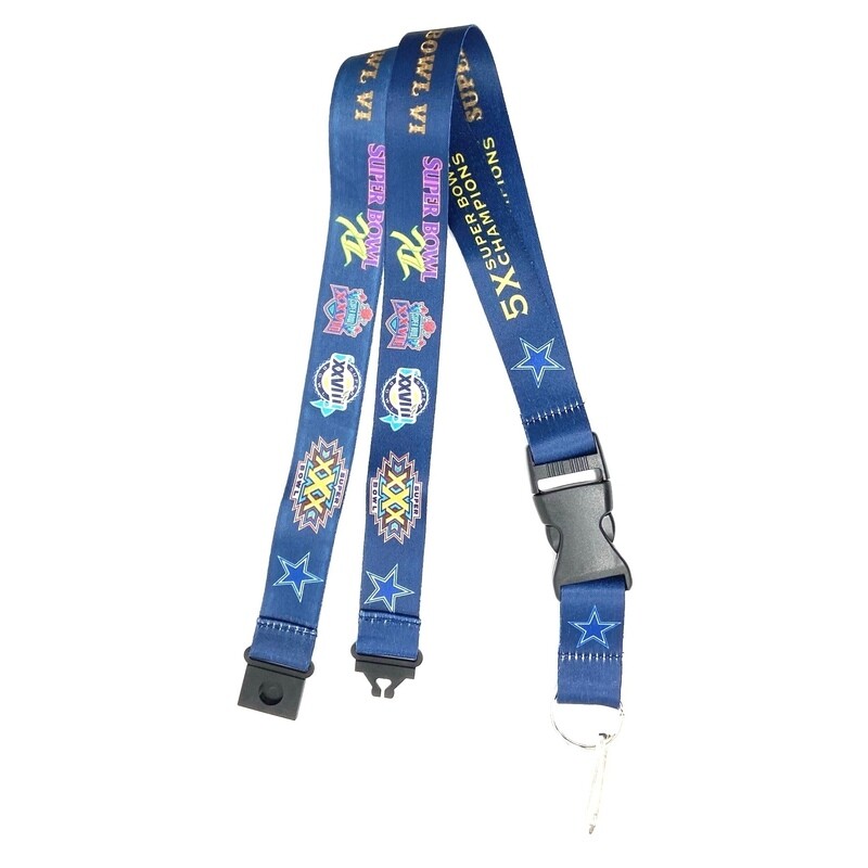 Dallas Cowboys 5X Super Bowl Champions Lanyard