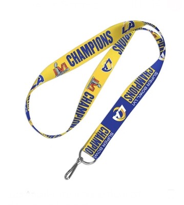Los Angeles Rams Super Bowl LVI Champions Lanyard