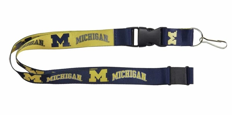 Michigan Wolverines Reversible 1" Lanyard