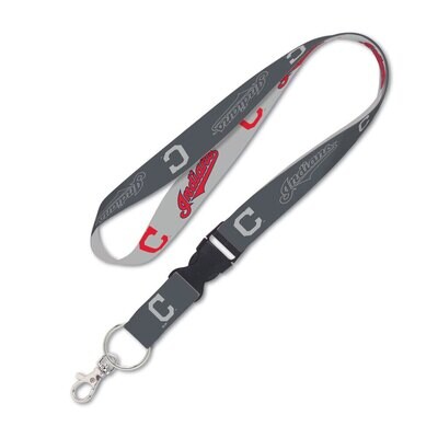 Cleveland Indians Charcoal 1" Lanyard