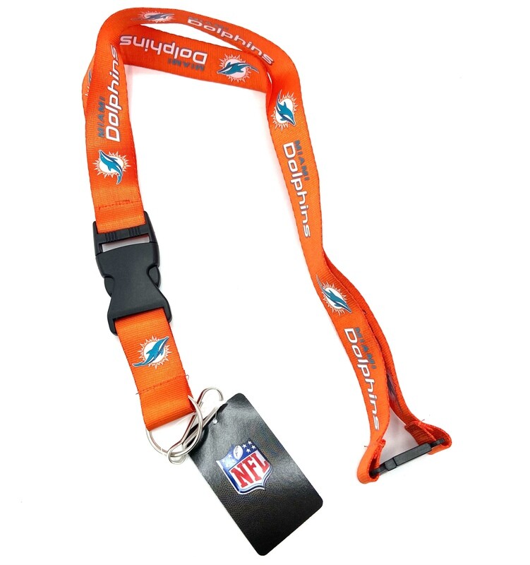 Miami Dolphins Orange Lanyard