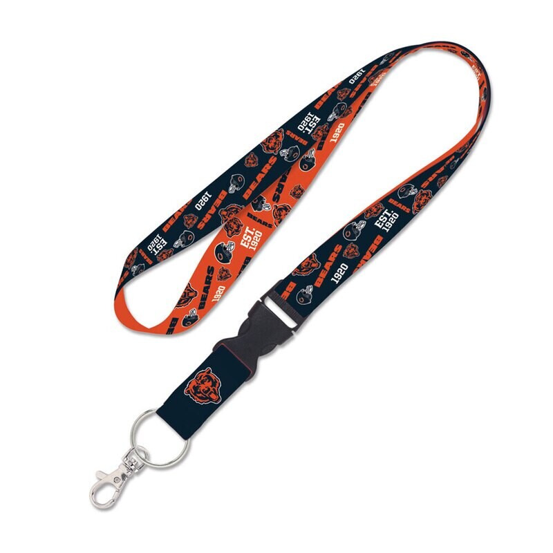 Chicago Bears All Over Print 1" Lanyard