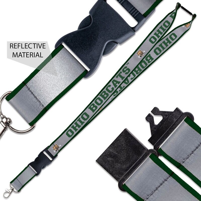 Ohio Bobcats Reflective Lanyard