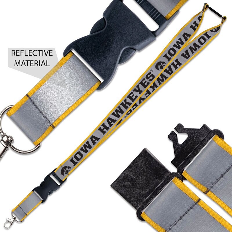 Iowa Hawkeyes Reflective Lanyard