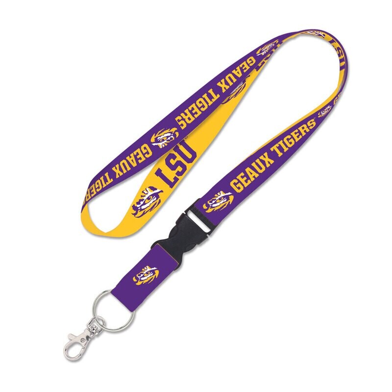 LSU Tigers GEAUX 1" Lanyard