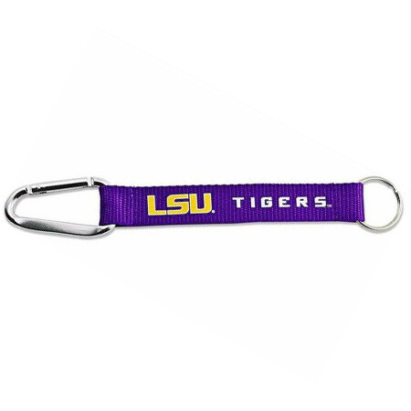 LSU Tigers Carabiner Lanyard Keychain