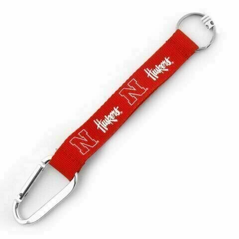 Nebraska Cornhuskers Carabiner Lanyard Keychain