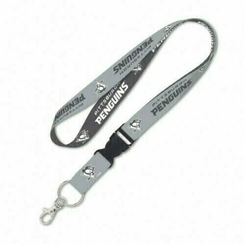 Pittsburgh Penguins Charcoal 1" Lanyard