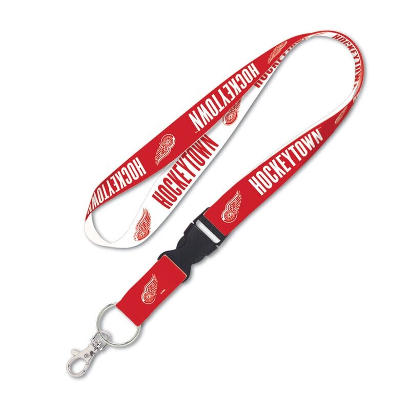 Detroit Red Wings Hockey Town 1" Lanyard