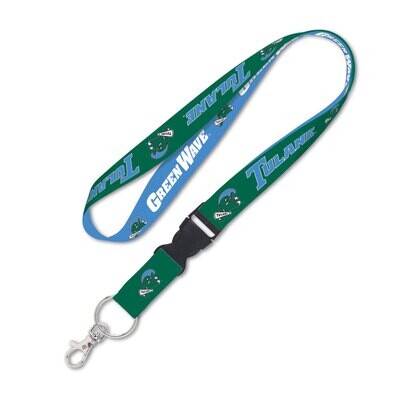 Tulane Green Wave 1" Lanyard