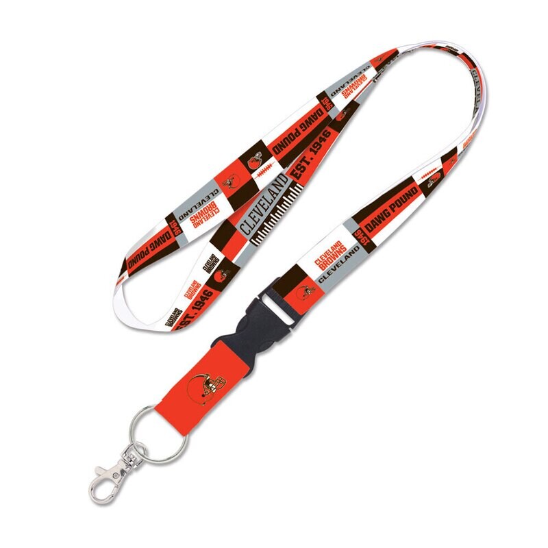 Cleveland Browns Color Block 1" Lanyard