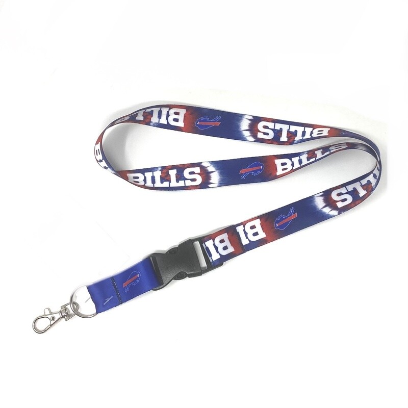 Buffalo Bills Tie Dye 1" Lanyard
