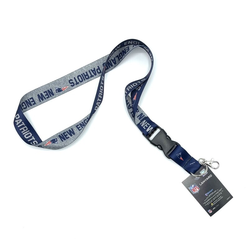New England Patriots Heathered 1" Lanyard