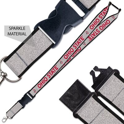 Ohio State Buckeyes Sparkle 1" Lanyard