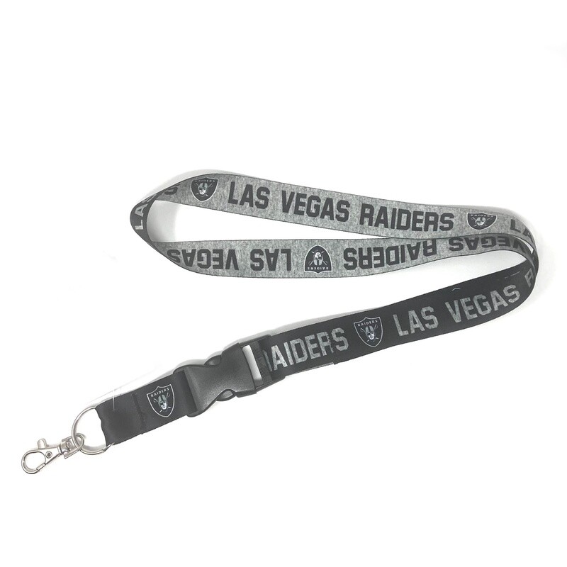 Las Vegas Raiders Heathered 1" Lanyard
