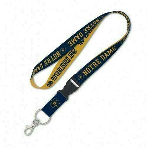 Notre Dame Fighting Irish Established 1842 1" Lanyard