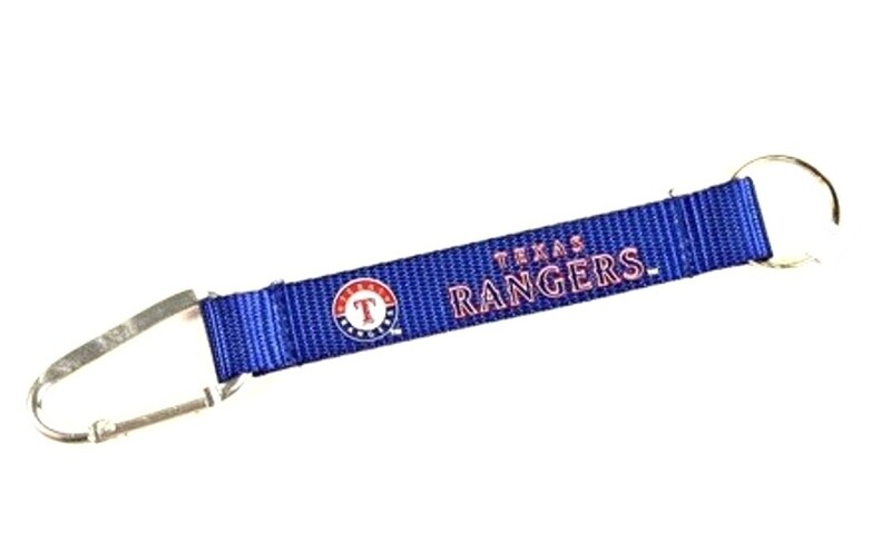 Texas Rangers Carabiner Lanyard Keychain