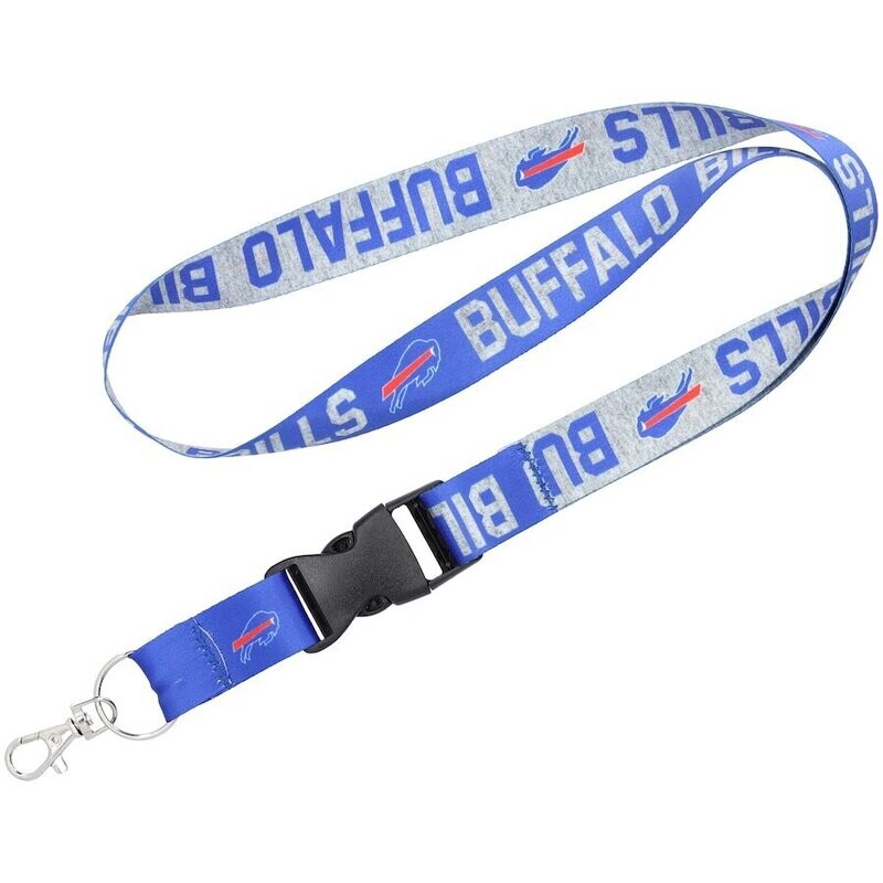 Buffalo Bills Heathered Gray  1" Lanyard