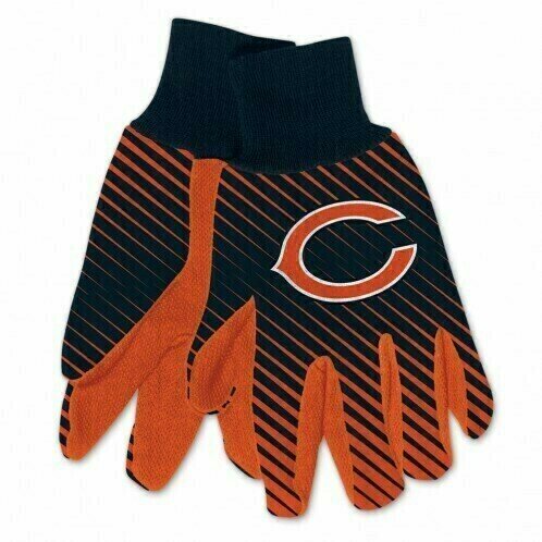 Chicago Bears Striped Utility Gloves