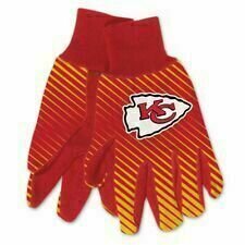 Kansas City Chiefs Striped Utility Gloves