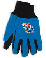 Kansas Jayhawks Utility Gloves