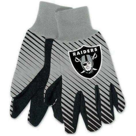 Las Vegas Raiders Striped Utility Gloves