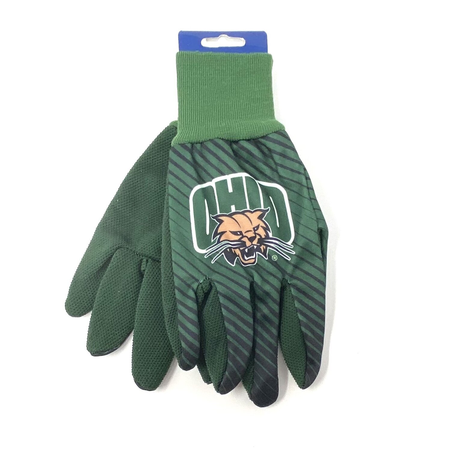 Ohio Bobcats Striped Utility Gloves