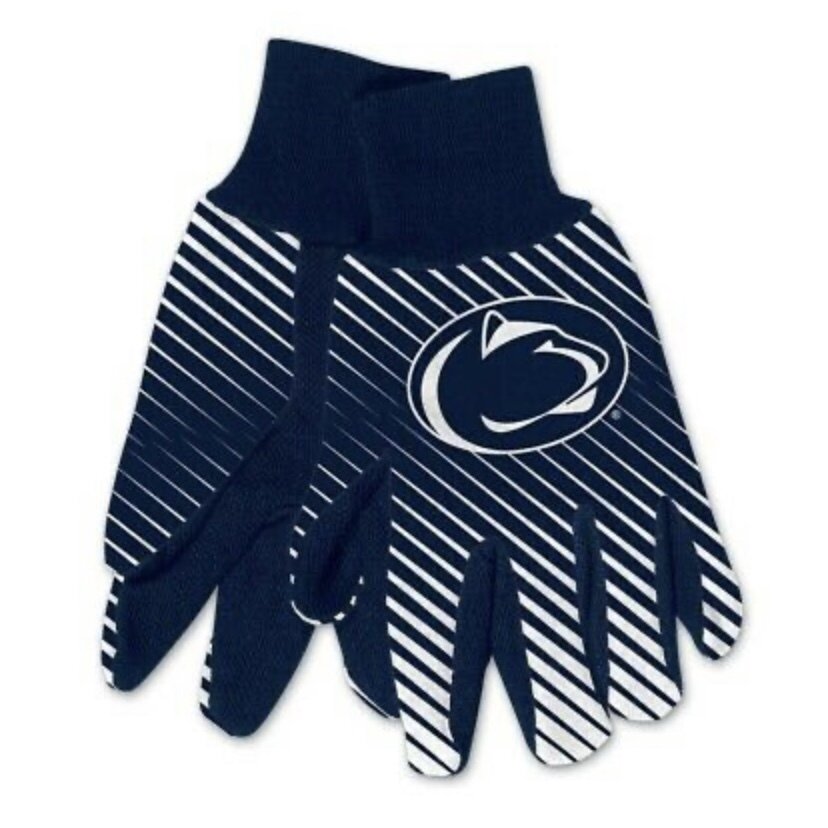 Penn State Nittany Lions Striped Utility Gloves