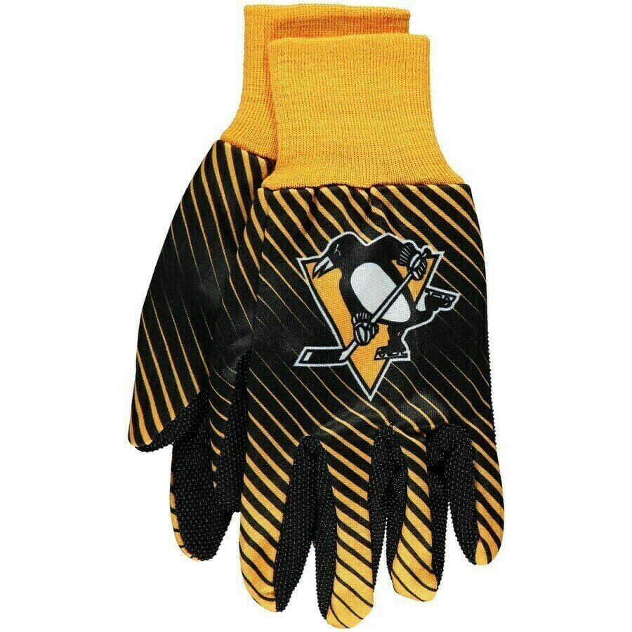 Pittsburgh Penguins Striped Utility Gloves