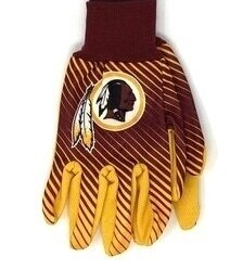 Washington Redskins Striped Utility Gloves