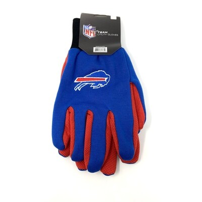 Buffalo Bills Royal Blue Utility Gloves
