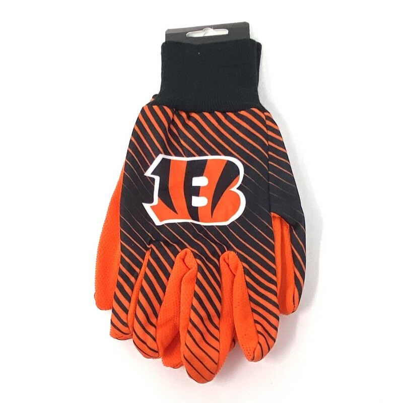 Cincinnati Bengals Striped Utility Gloves Cincinnati Bengals Striped Utility Gloves