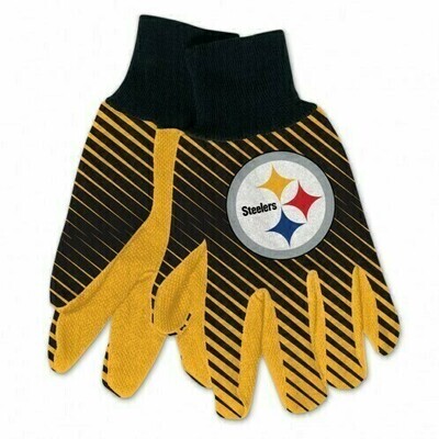 Pittsburgh Steelers Striped Utility Gloves
