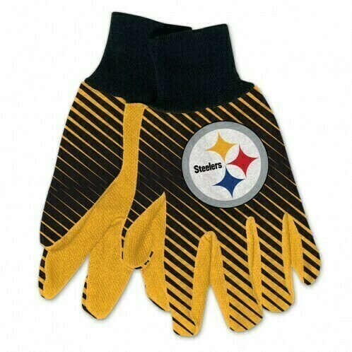 Pittsburgh Steelers Striped Utility Gloves Pittsburgh Steelers Striped Utility Gloves