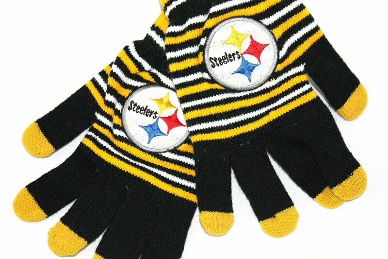 Pittsburgh Steelers Women's Acrylic Knit Gloves Pittsburgh Steelers Women's Acrylic Knit Gloves