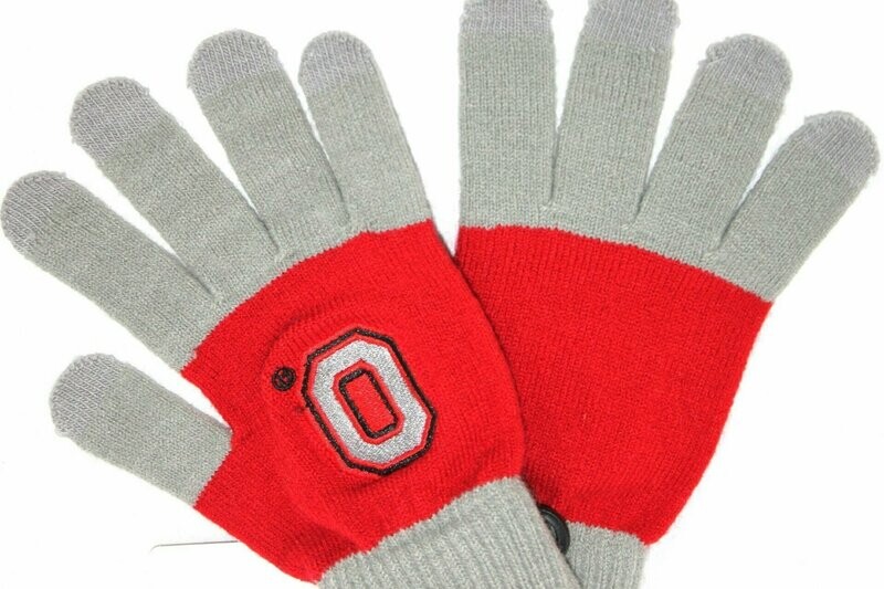 Ohio State Buckeyes Women's Acrylic Knit Gloves Ohio State Buckeyes Women's Acrylic Knit Gloves