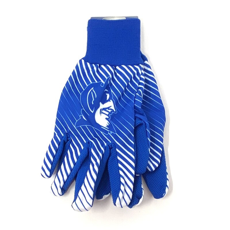 Duke Blue Devils Striped Utility Gloves Duke Blue Devils Striped Utility Gloves