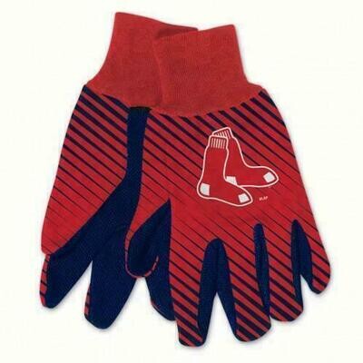 Boston Red Sox Striped Utility Gloves Boston Red Sox Striped Utility Gloves