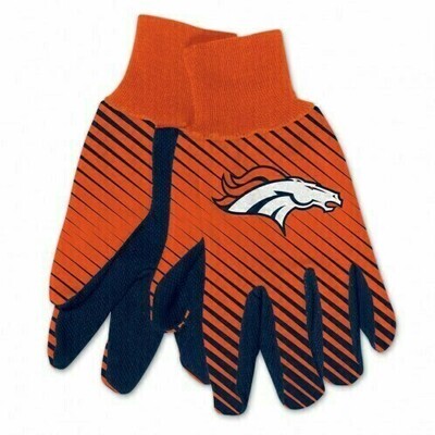 Denver Broncos Striped Utility Gloves Denver Broncos Striped Utility Gloves
