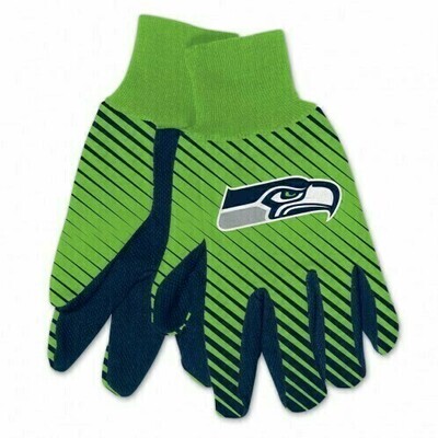 Seattle Seahawks Striped Utility Gloves