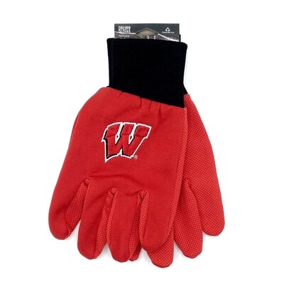 Wisconsin Badgers Utility Gloves
